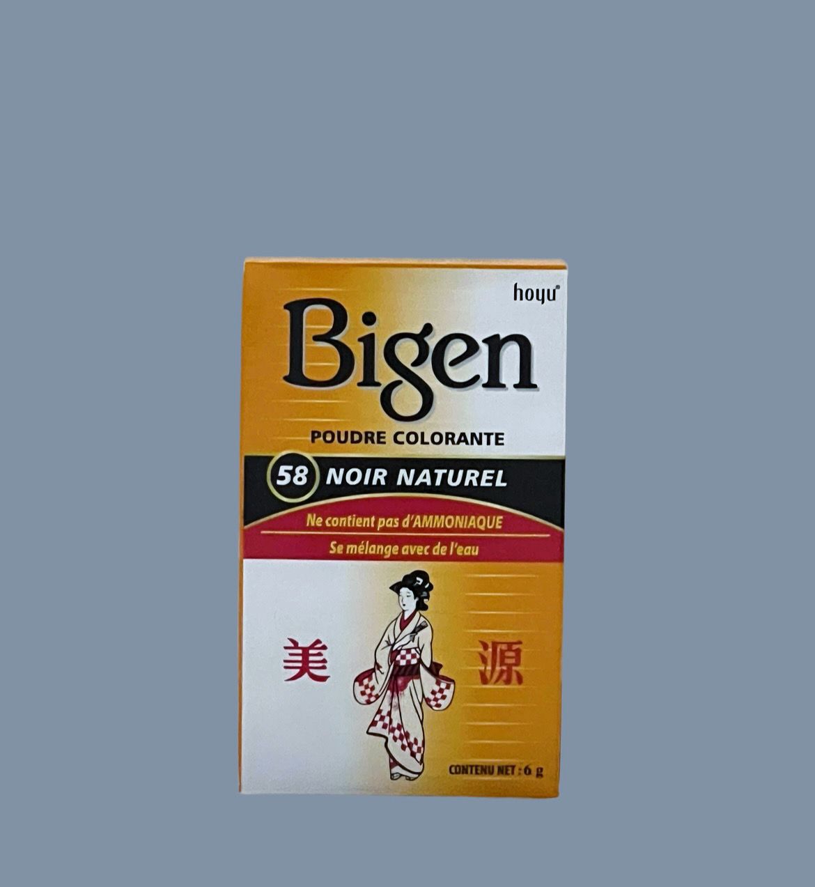 Poudre colorante 58 noir naturel BIGEN